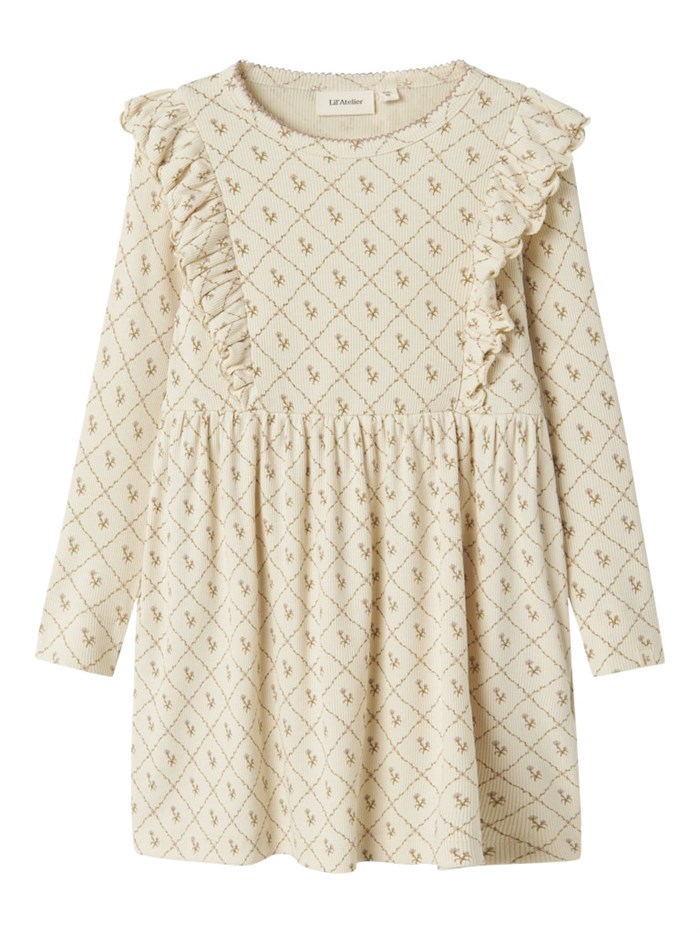 Lil\' Atelier Gago LS dress - Turtledove 