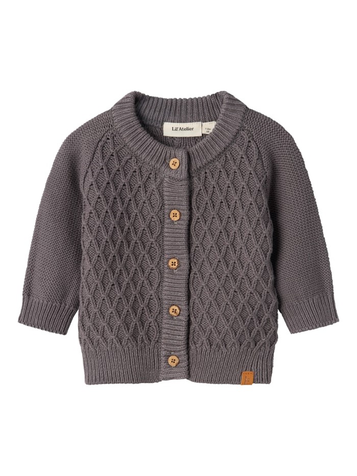 Lil\' Atelier Tobie LS knit - Pewter 