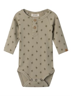 Lil' Atelier Gago LS slim body - Moss Gray