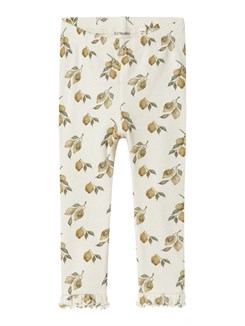 Schlanke Leggings von Lil' Atelier Gavo – Turtledove Lemon