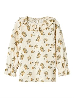 Lil' Atelier Gavo LS Slim Top – Turteltaube-Zitrone