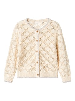 Lil' Atelier Fanna LS-Strickjacke – Turteltaube