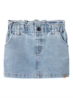 Lil' Atelier Darlee Jeansrock – Mittelblauer Denim