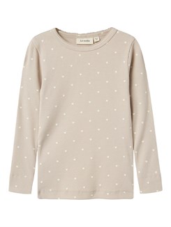 Lil' Atelier Gago LS slim top - Gray morn Heart