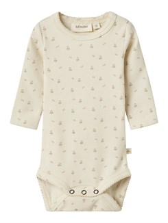 Lil' Atelier Gago LS slim body - Turtledove flowers