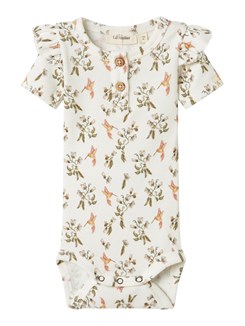 Lil' Atelier Fleura SS schlanker Body – Vapour Blue