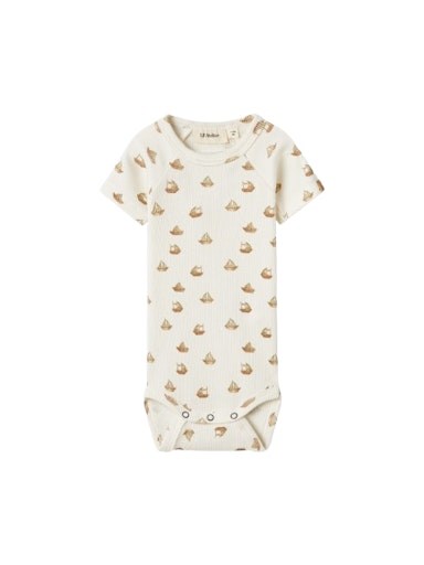 Lil\' Atelier Fleura SS schlanker Body – Vapour Blue