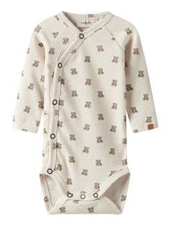 Lil' Atelier Gavo LS Wickelbody – Turteltauben-Teddy