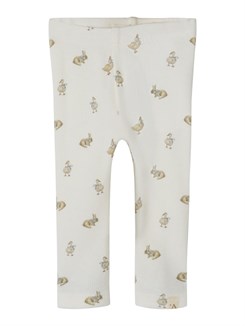 Schlanke Leggings von Lil' Atelier Lavo – Kokosmilch