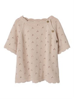 Lil' Atelier Jola SS locker gestricktes T-Shirt – Morganite