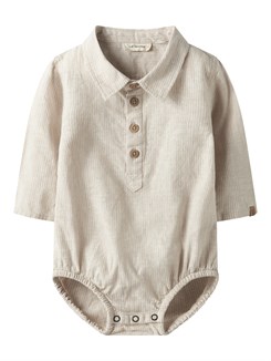 Lil' Atelier Jesper LS Bodyshirt – Irish Cream