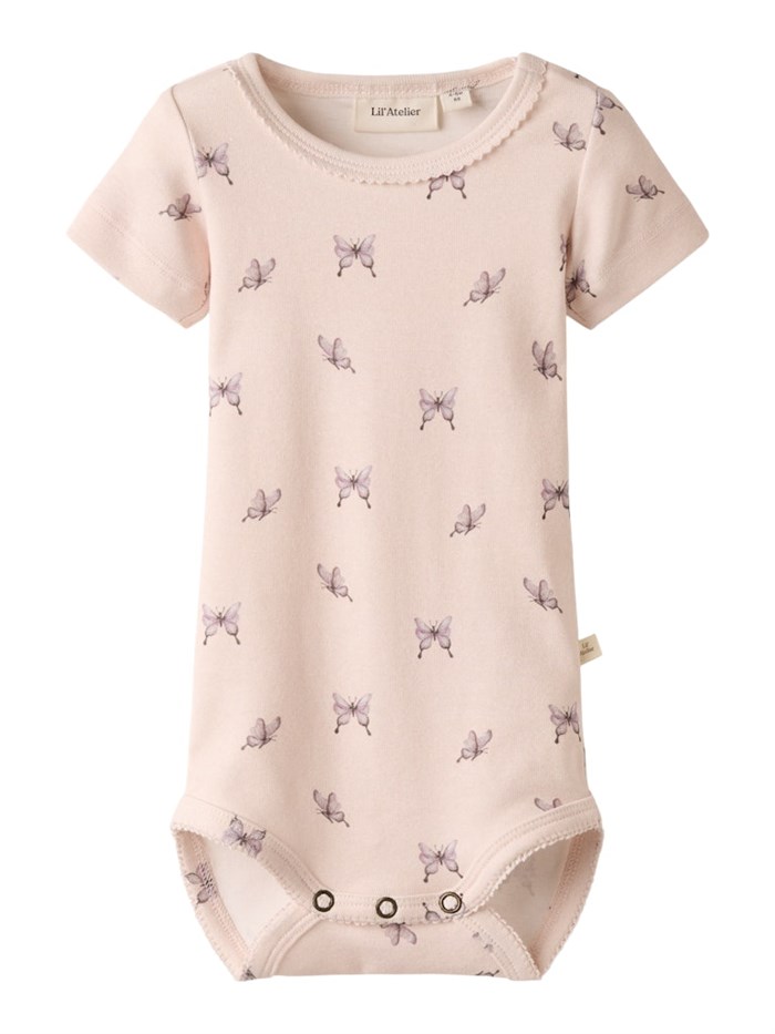 Lil\' Atelier Fleura SS schlanker Body – Vapour Blue