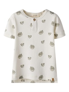 Lil' Atelier Gayo SS slim tee - Coconut Milk Frog