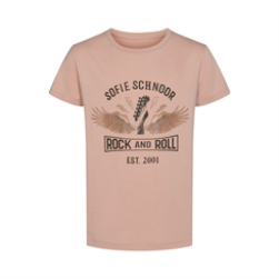 Sofie Schnoor Felina T-Shirt - Hellrosa "Rock and Roll"