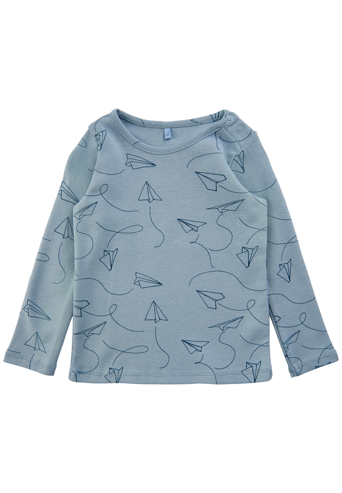 Soft Gallery Bella Tee - Paper Plane - Dusty Blue