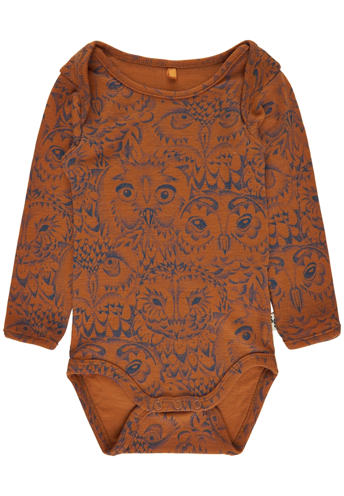 Soft Gallery Bob body, LIMITED AOP Owl wool - Glazed Ginger