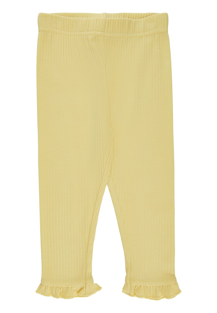 Soft Gallery wide rib Leggings - Popcorn