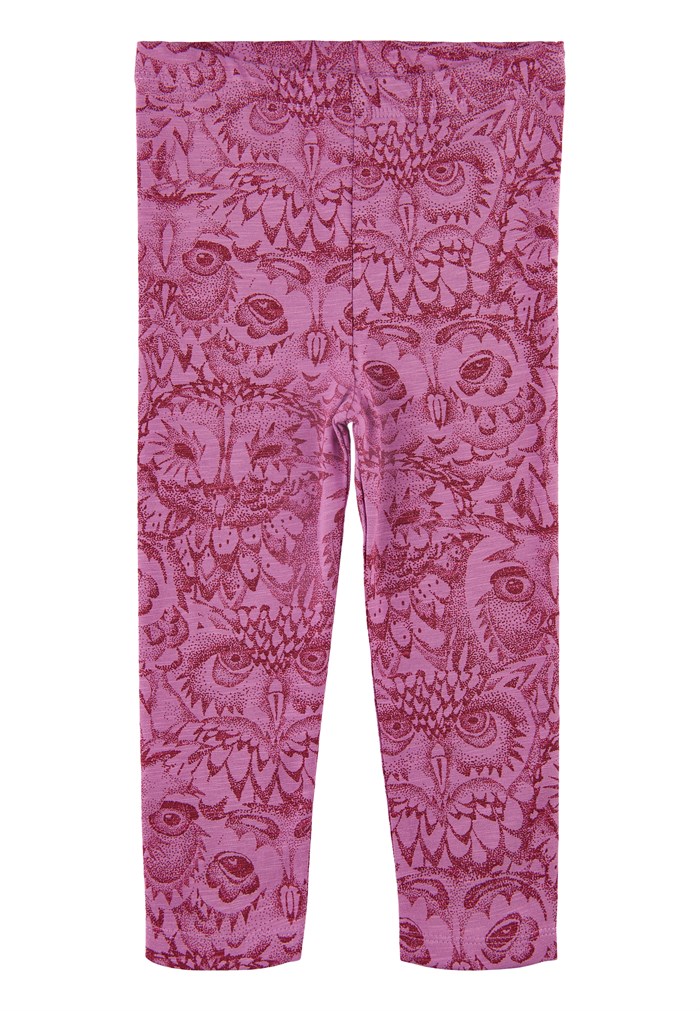 Soft Gallery Paula Baby Leggings - AOP Mulberry Owl