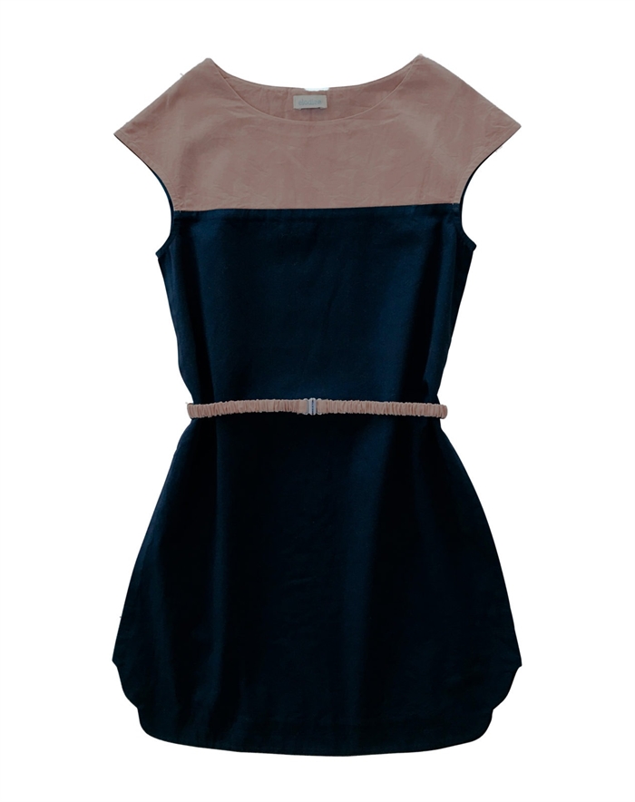 Elodiee Serena Dress - Dark navy/rose