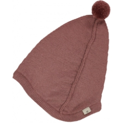 Wheat knit Bonnet Liro - Rose brown