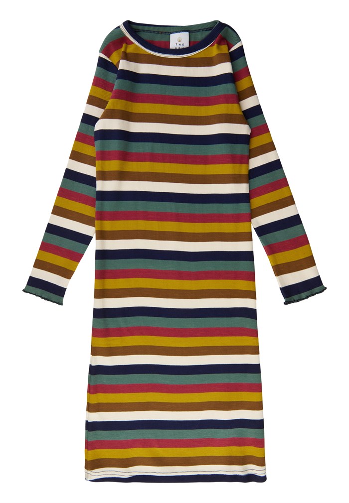 The New Vallery LS Rib dress - Apple butter