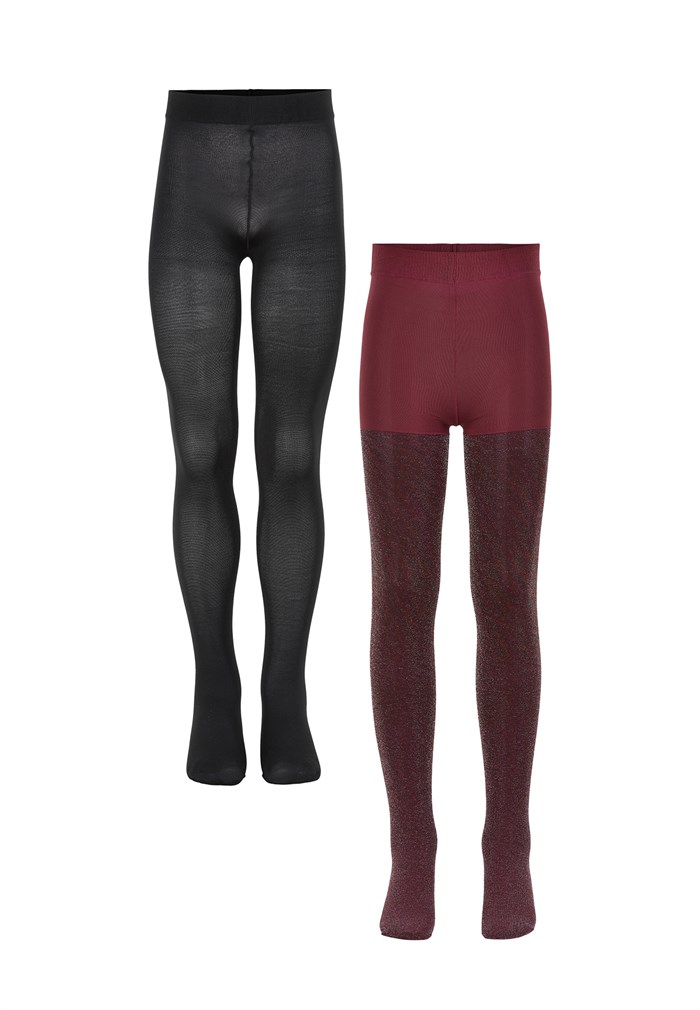 The New tights - 2-pak - Glitter/Marron