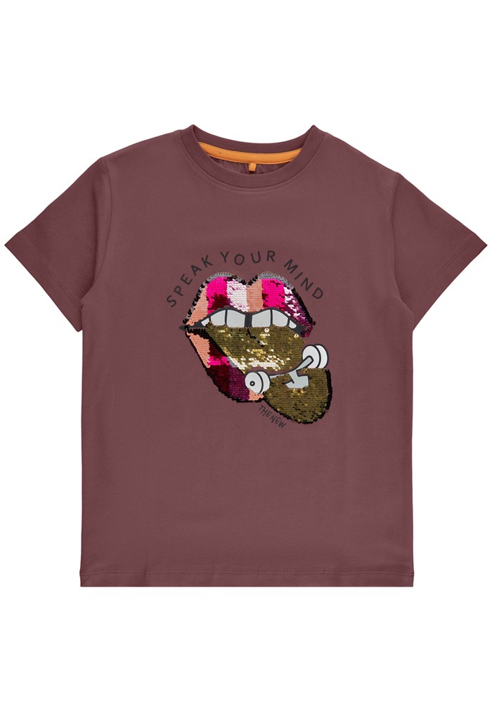 The New Hiba SS Tee - Rose Brown