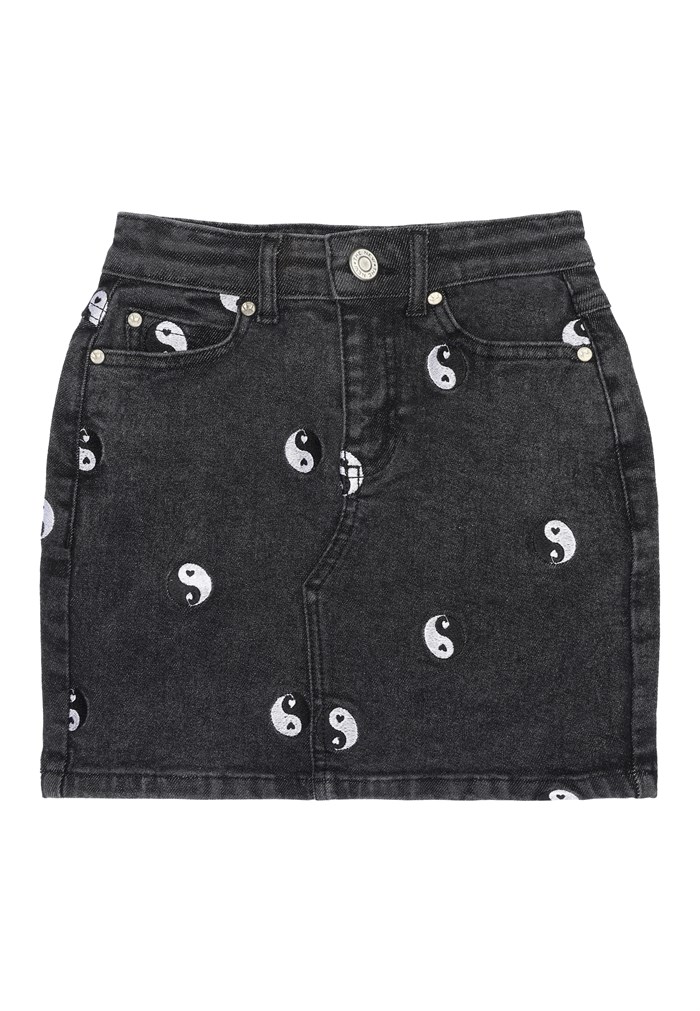 The New Lykke Denim skirt skirt - Black denim wash