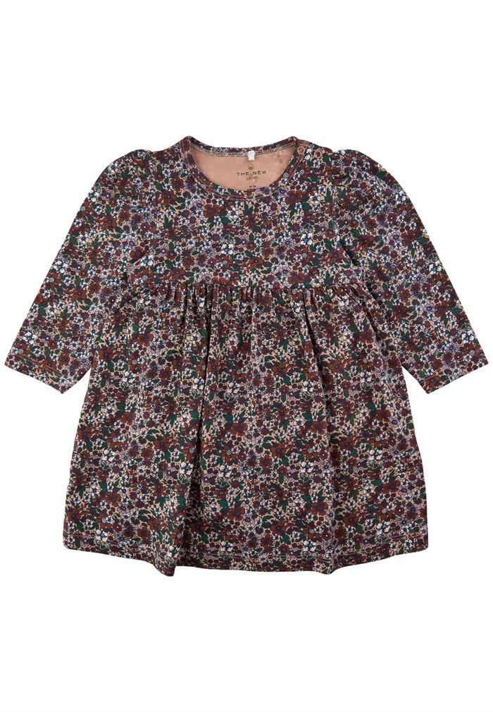 The New Desiree LS Dress - Roebuck multi flower AOP