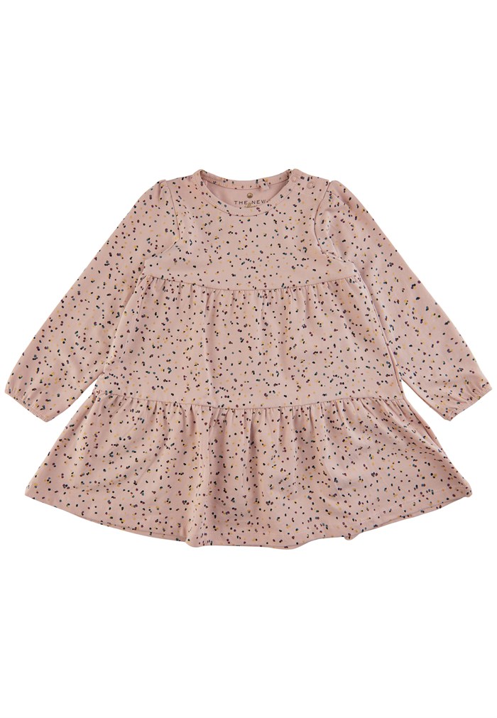 The New Ditty dress - Rose dust dots aop