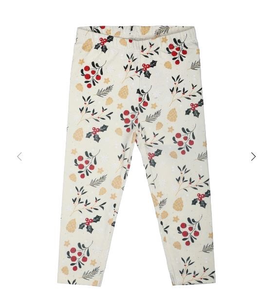 The New Holiday leggings - Ecru AOP