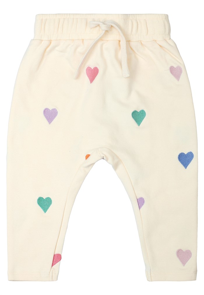 The New Julie heart sweatpants - White Swan