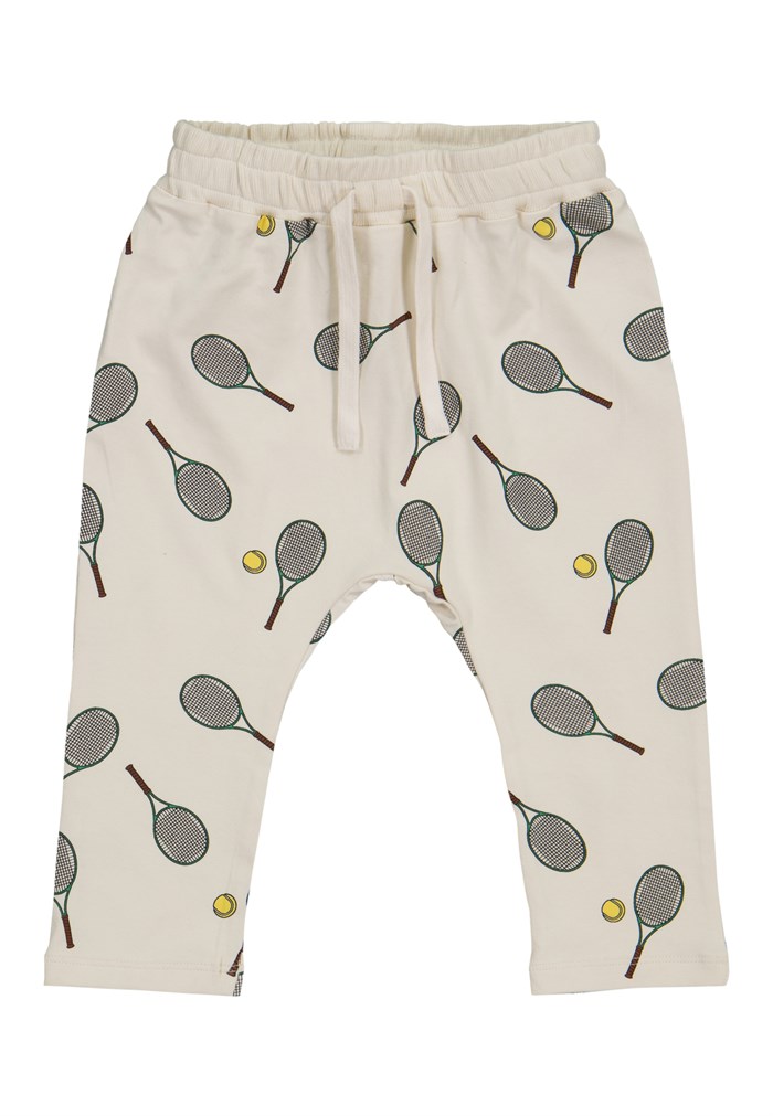 The New Karlo Harem pants - White Swan Tennis AOP