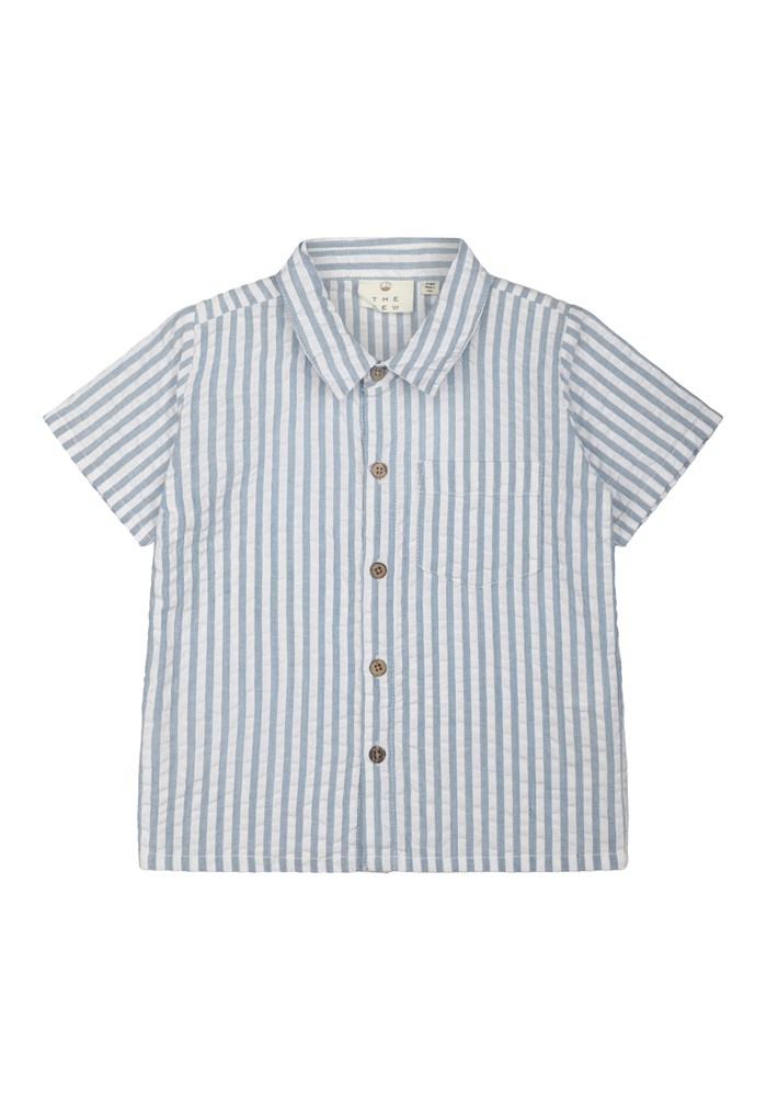 The New Kojo SS shirt - Blue Fog