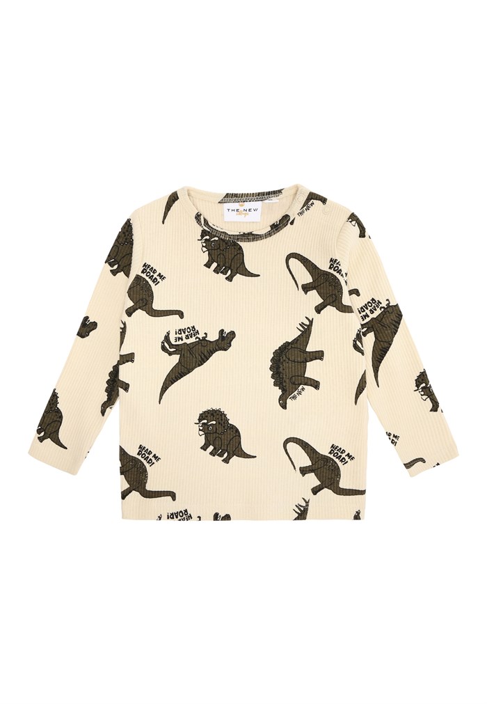 The New Levi LS Tee - Angora Dino AOP