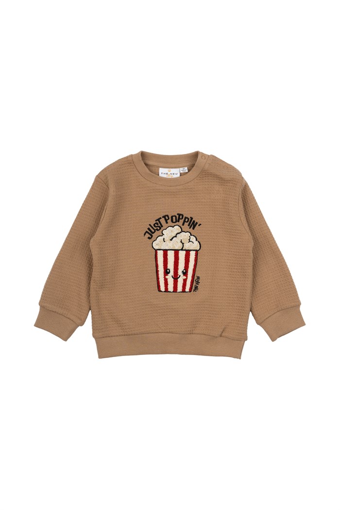 The New Ludvig waffle sweatshirt - Tannin