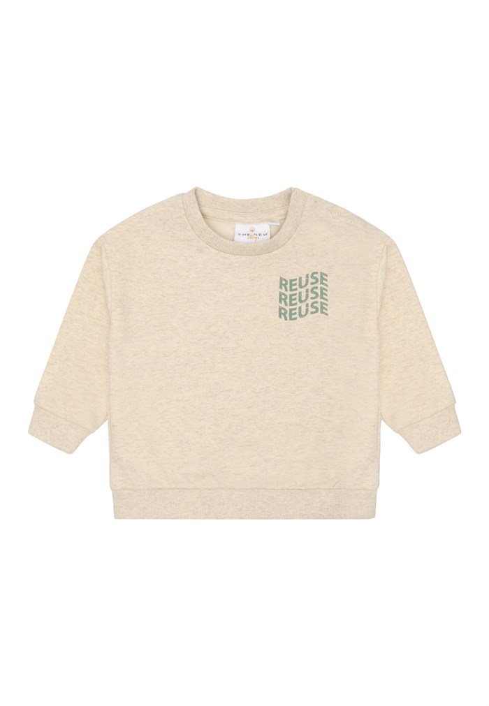 The New Legend OS Uni Melange sweatshirt - Oatmeal Melange