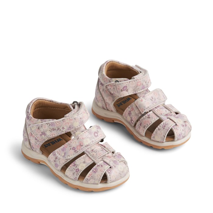 Wheat Frei S sandal - Clam multi flowers