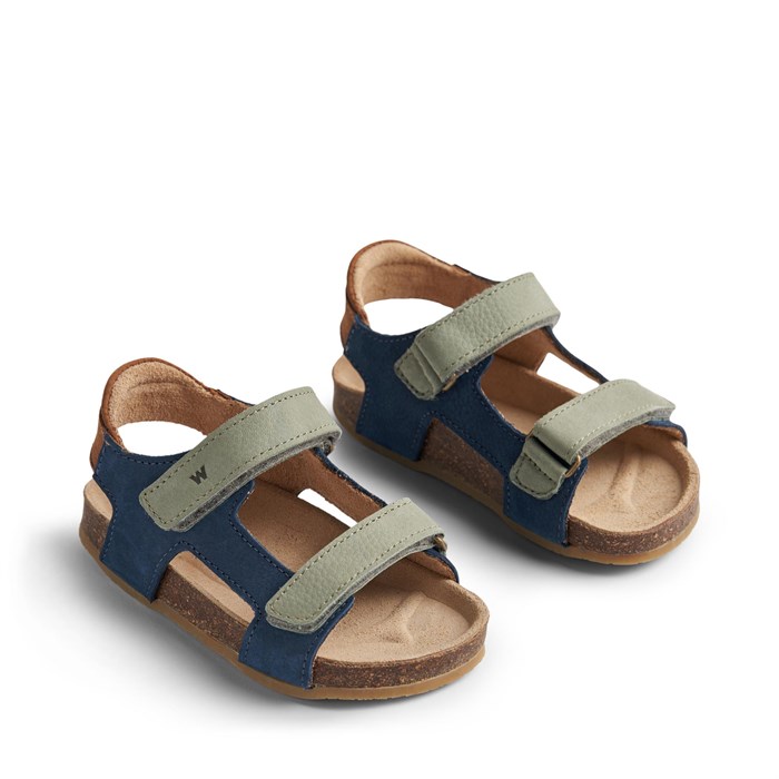 Wheat Corey sandal - Blue