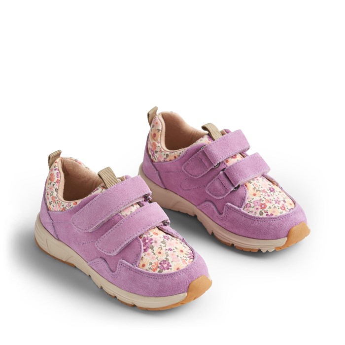 Wheat Double Velcro Toney Print Sneaker - Spring Lilac