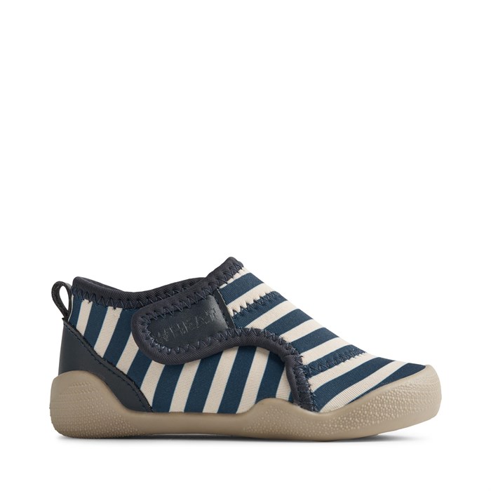 Wheat Shawn beach shoe - Indigo stripe