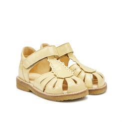 Angulus Begyndersandal med dråbedetalje og velcro (normal pasform) - Mellow Yellow