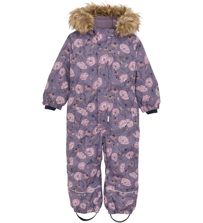 Minymo snowsuit AOP - Purple Sage